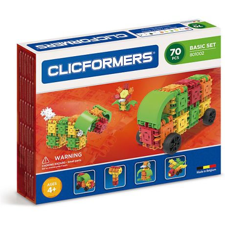 Clicformers Конструктор CLICFORMERS Basic Set 70 деталей