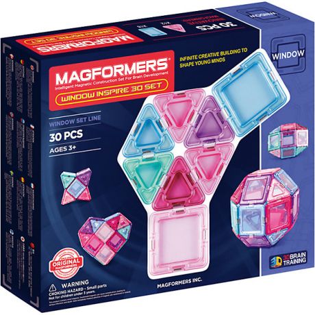 MAGFORMERS Магнитный конструктор 714004 Window Inspire 30 set, MAGFORMERS