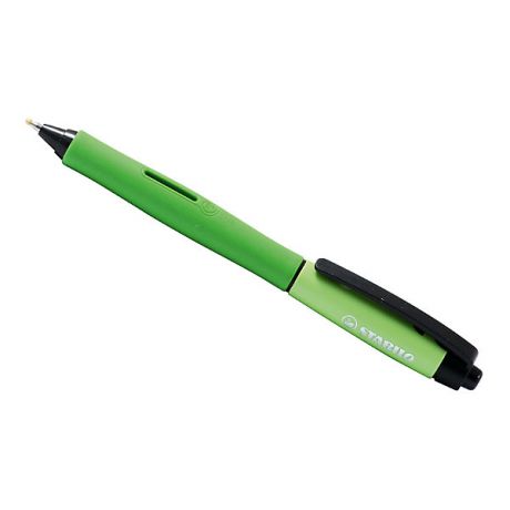 STABILO Ручка гелевая автоматическая STABILO PALETTE XF, синяя, корпус зеленый