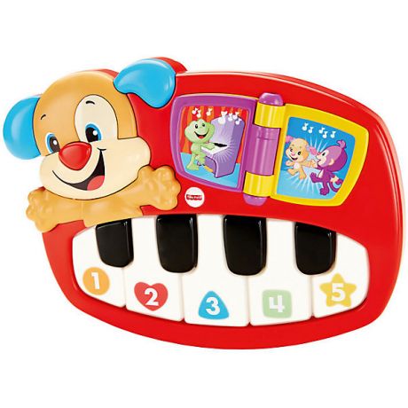 Mattel Музыкальная игрушка Fisher-price "Смейся и учись" Пианино учёного щенка