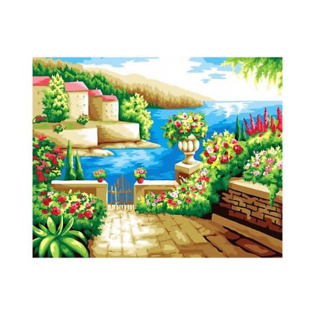 Color KIT Алмазная мозаика Color KIT "Средиземноморский пейзаж", 40х50 см