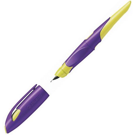 STABILO Перьевая ручка Stabilo "Easybirdy" для правшей, желто-фиолетовая