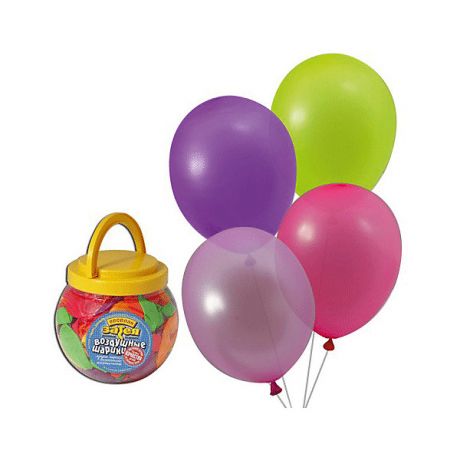 Веселая Затея Воздушные шары 10 Веселая затея 200 шт, 25 см (12 цветов неон)