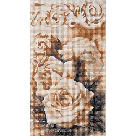 Фрея Алмазная мозаика Фрея "Чайные розы", 36,8х20,5 см