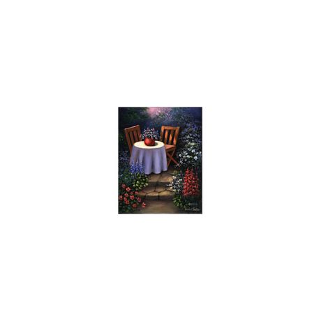 Royal&Langnickel Картина по номерам на холсте Гризайль Royal&Langnickel "В саду", 28х35 см