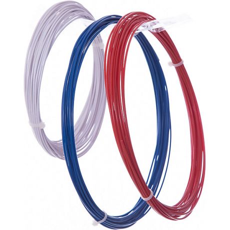 Esun Комплект ABS-пластика ESUN 1.75 мм, (белый, синий, красный)