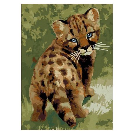 Color KIT Картина по номерам Color KIT "Детёныш леопарда", 30х40 см