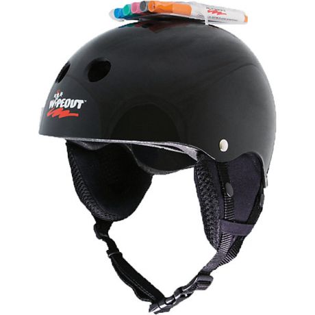Wipeout Зимний защитный шлем Wipeout Black с фломастерами,