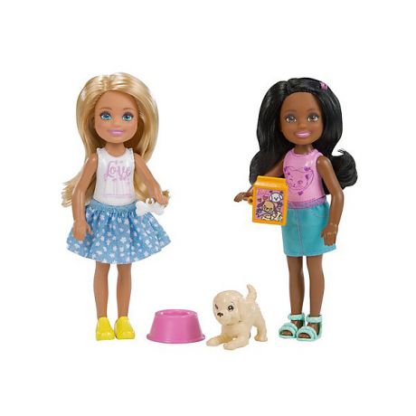 Mattel Набор кукол Barbie Челси с питомцем