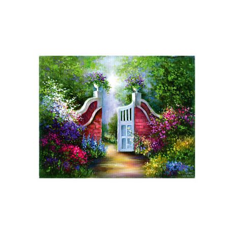 Royal&Langnickel Картина по номерам на холсте Гризайль Royal&Langnickel "Садовые ворота", 28х35 см