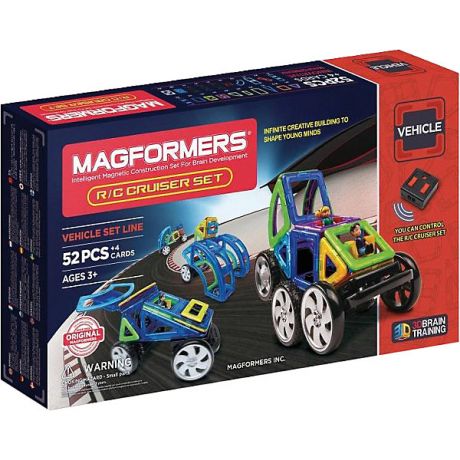 MAGFORMERS Магнитный конструктор "Cruiser Set", на р/у,, MAGFORMERS