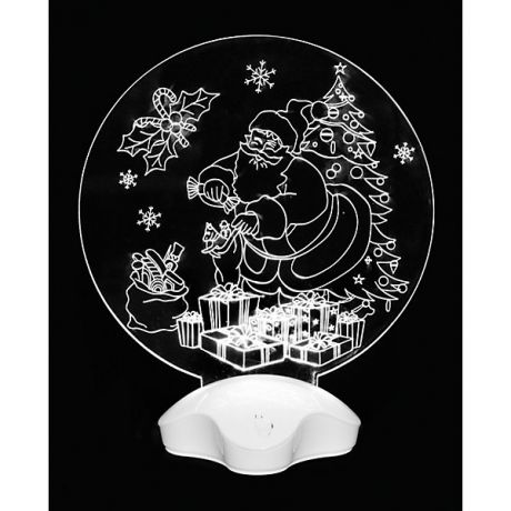 Волшебная страна Новогодний светильник Magic Land "Дедушка Мороз и подарки"