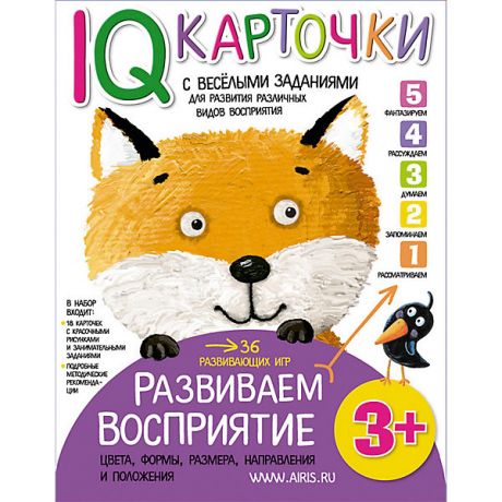 АЙРИС-пресс Карточки "Развиваем восприятие", 3+