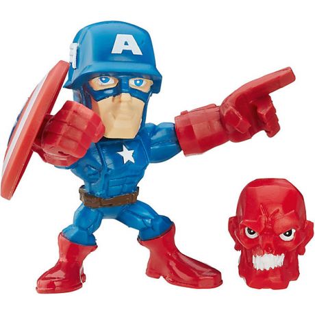 Hasbro Микро-фигурка Hasbro Marvel "Super Hero Mashers", Капитан Америка 5 см
