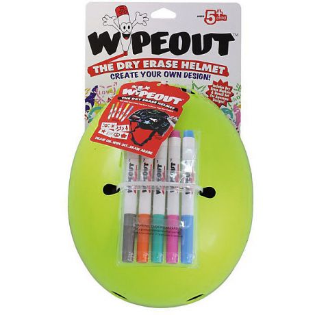 Wipeout Защитный шлем Wipeout Neon Zest с фломастерами