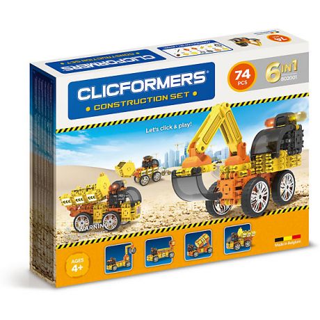Clicformers Конструктор CLICFORMERS Construction set 74 деталей