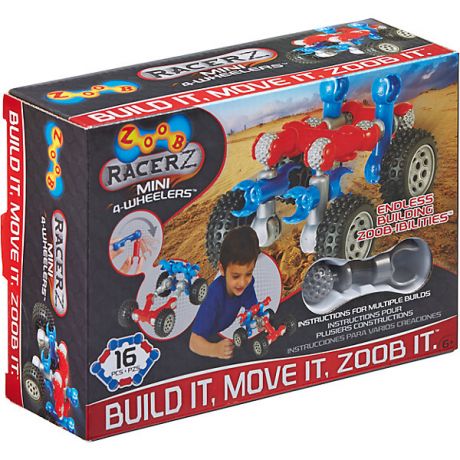 Zoob Конструктор ZOOB "Racer-Z" Mini 4-Wheeler, 12 деталей