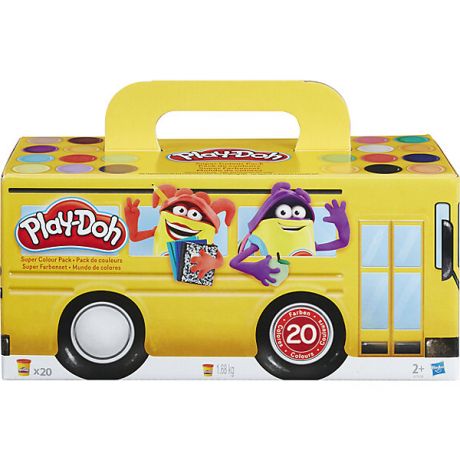 Hasbro Набор пластилина Play-Doh, 20 баночек