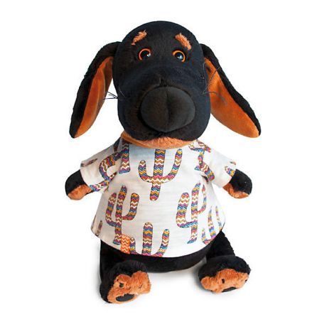 Budi Basa Мягкая игрушка Budi Basa Собака Ваксон в футболке в кактусы, 25 см