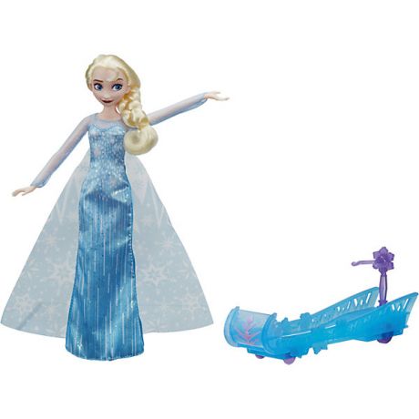 Hasbro Кукла Disney Princess "Холодное сердце" Эльза и ледяные санки, 28 см