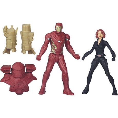 Hasbro Набор из 2 игровых фигурок Marvel Avengers, Железный Человек и Чёрная Вдова