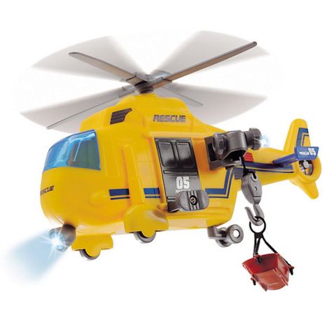Dickie Toys Спасательный вертолет Dickie Toys "Action Series" со светом и звуком, 18 см