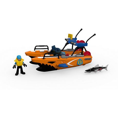 Mattel Спасательная турбо-лодка Fisher Price Imaginext