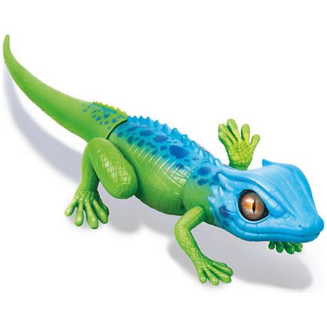 ZURU Интерактивная игрушка Zuru "Робо-ящерица", сине-зеленая (движение)