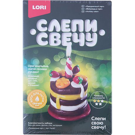 LORI Слепи свечу "Праздничный торт", LORI