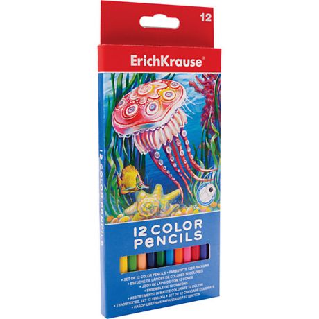 Erich Krause Цветные карандаши шестигранные ArtBerry, 12 цветов