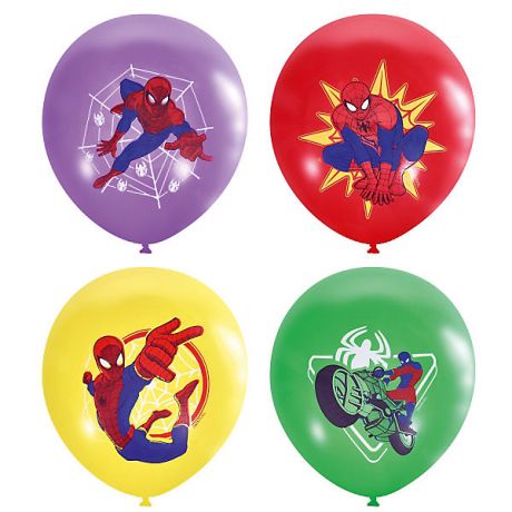 Latex Occidental Воздушные шары Latex Occidental "Марвел. Человек-паук" 25 шт., пастель + декоратор (шёлк)