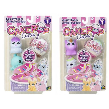 Basic Fun Набор игрушек-антистресс Cake Pop Cuties 2 серия, 2 вида