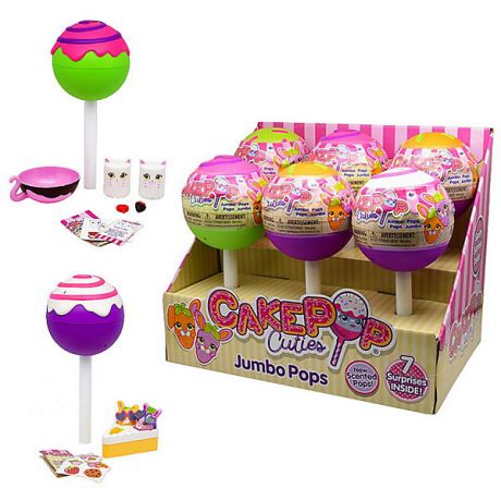 Basic Fun Игрушка-антистерсс Cake Pop Cuties "Jumbo Pop Single", в закрытой упаковке