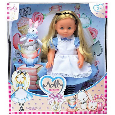 Dimian Интерактивная кукла Dimian Bambina Bebe Molly Magic World, 40 см