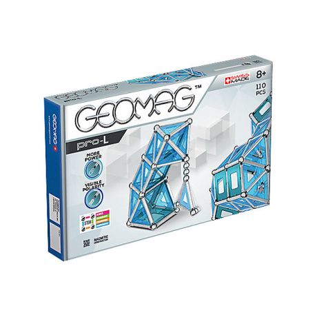 Geomag Конструктор магнитный Geomag Pro-L, 110 деталей