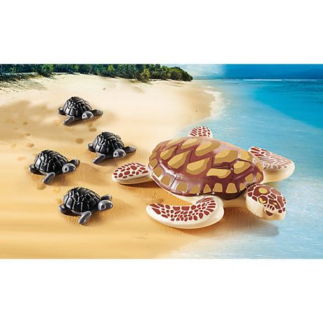 PLAYMOBIL® Игровой набор Playmobil Морская черепаха с детьми, 5 деталей