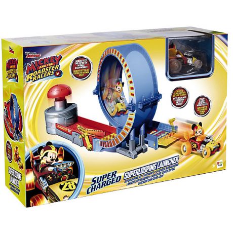 IMC Toys Disney Игровой набор "Микки и весёлые гонки: трюковое кольцо" (40х19х14 см, родстер)