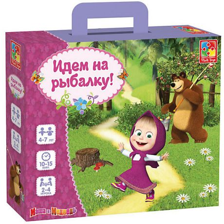 Vladi Toys Настольная игра Vladi Toys "Маша и Медведь" Идем на рыбалку!