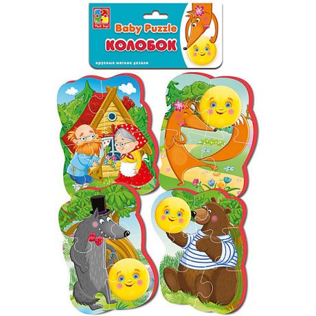 Vladi Toys Мягкие пазлы Vladi Toys "Baby puzzle" Сказки Колобок