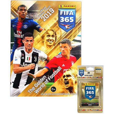 Panini Альбом Panini "FIFA 365-2019™" и блистер, 5 пакетиков с наклейками