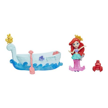 Hasbro Игровой набор с мини-куклой Disney Princess "Маленькое королевство" Ариэль и лодка