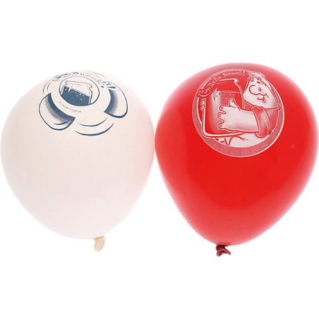 Belbal Воздушные шары Belbal с рисунком "День рождения, Малыш и Карлсон" 50 шт