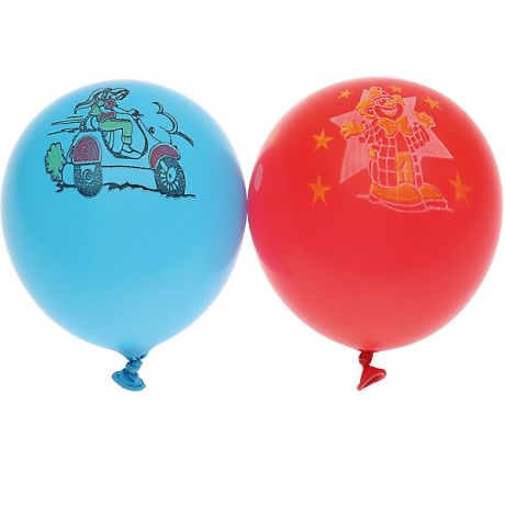 Gemar Воздушные шары Gemar "Ассорти", с рисунком, 100 шт