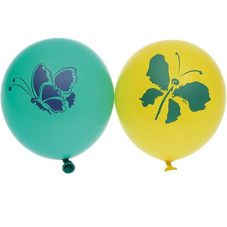 Belbal Воздушные шары Belbal "Бабочки", с рисунком, 50 шт