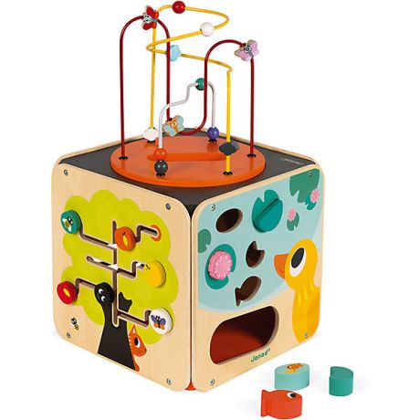 Janod Развивающий куб Janod, с комплектом игр