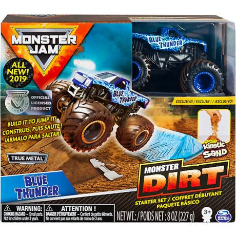 Spin Master Набор Spin Master Monster Jam Blue Thunder, с машинкой и кинетическим песком