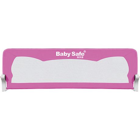 Baby Safe Барьер для кроватки Baby Safe Ушки, 180х42 см, розовый