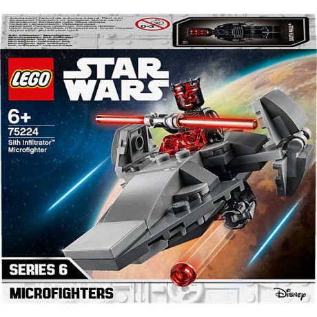LEGO Конструктор LEGO Star Wars 75224: Микрофайтеры: Корабль-лазутчик ситхов