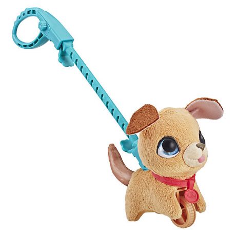 Hasbro Мягкая игрушка FurReal Friends "Маленький питомец на поводке" Бежевая собака