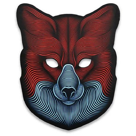 GeekMask Cветовая маска GeekMask "Fox", со звуком